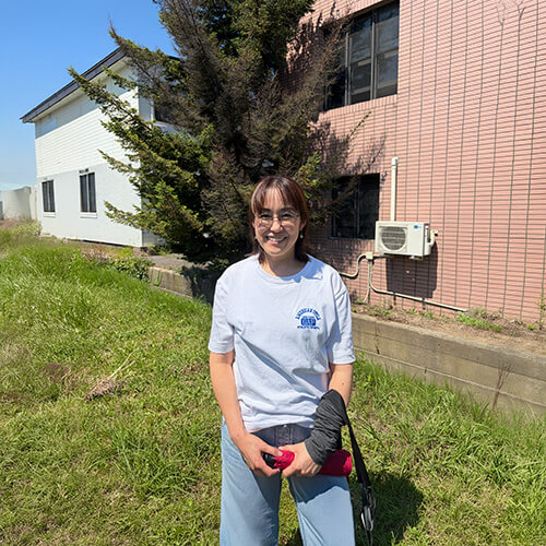 米内山茜さん｜ぐるんとびー 訪問看護ステーション での様子